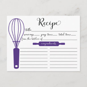 Postal Cartão de recebimento de uísque roxo, com letra de