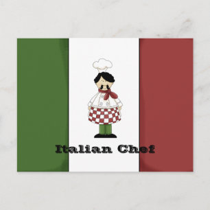 Postal Cartão de Receita 2 Chef Italiano