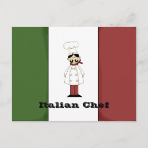 Postal Cartão de Receita 6 Chef Italiano
