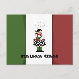 Postal Cartão de Receita 8 Chef Italiano