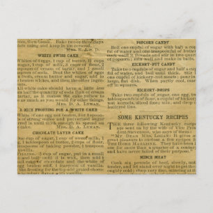 Postal Cartão de Receita Antiquado Kentucky