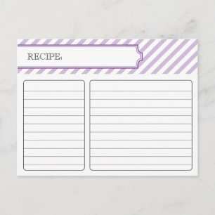 Postal Cartão de Receita Bridal - Roxo