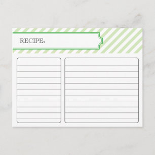 Postal Cartão de Receita Bridal - Verde