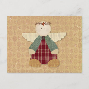 Postal Cartão de Receita de Anjo Primitivo