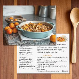 Postal Cartão de Receita de Apricot Crisp