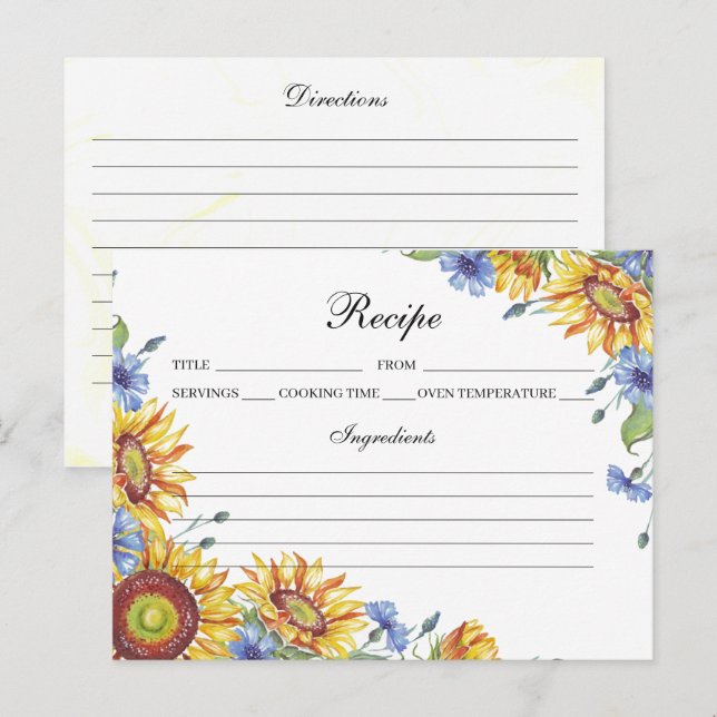 Postal Cartão de Receita de Aquarela da Ucrânia (Frente/Verso)