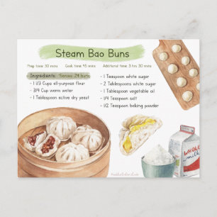 Postal Cartão de Receita de Armas de Bao Steam