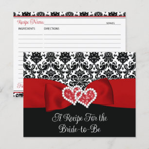 Postal Cartão de Receita de Brida do Coração Vermelho, Pr
