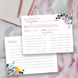 Postal Cartão de Receita de Chá de Noiva de Gramado com F