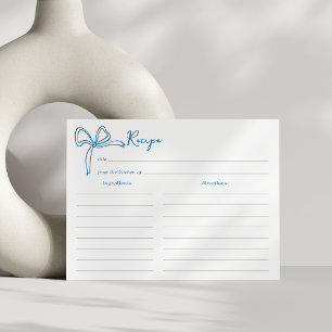 Postal Cartão de Receita de Chá de Noiva Dolce Vita