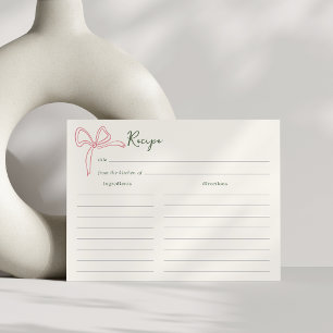 Postal Cartão de Receita de Chá de Noiva Dolce Vita