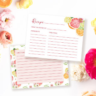 Postal Cartão de Receita de Chá de Noiva Main Squeeze Cit
