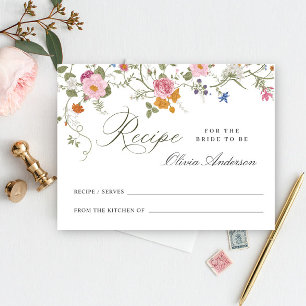 Postal Cartão de Receita de Chá de panela de Flor Selvage