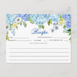 Postal Cartão de Receita de Chuveiro de Noiva Floral Hort