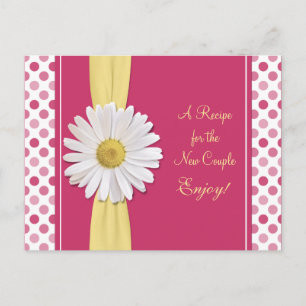 Postal Cartão de Receita de Daisy & Bolinhas para o novo 