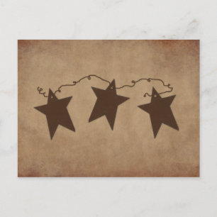 Postal Cartão de Receita de Estrelas Rusty