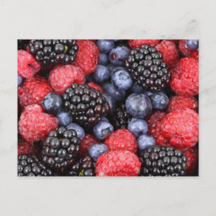 Postal Cartão de Receita de Frutas