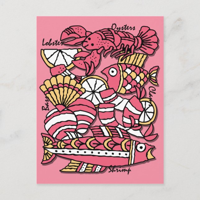 Postal Cartão de Receita de Marisco Retroativo (Frente)