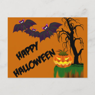 Postal Cartão de Receita Feliz de Halloween