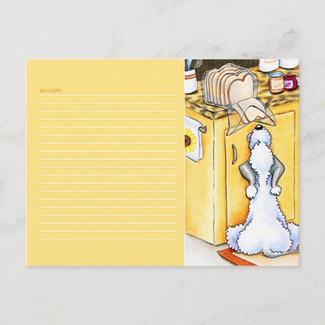 Postal Cartão de Receita Pão do Céu Amarelo (Frente)