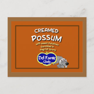 Postal Cartão de Receita Possum Criado