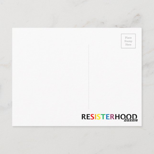 Postal Cartão de Resisterhood (Verso)