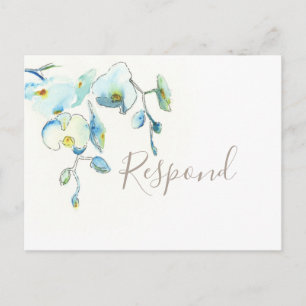Postal Cartão de resposta de jardim botânico tropical com