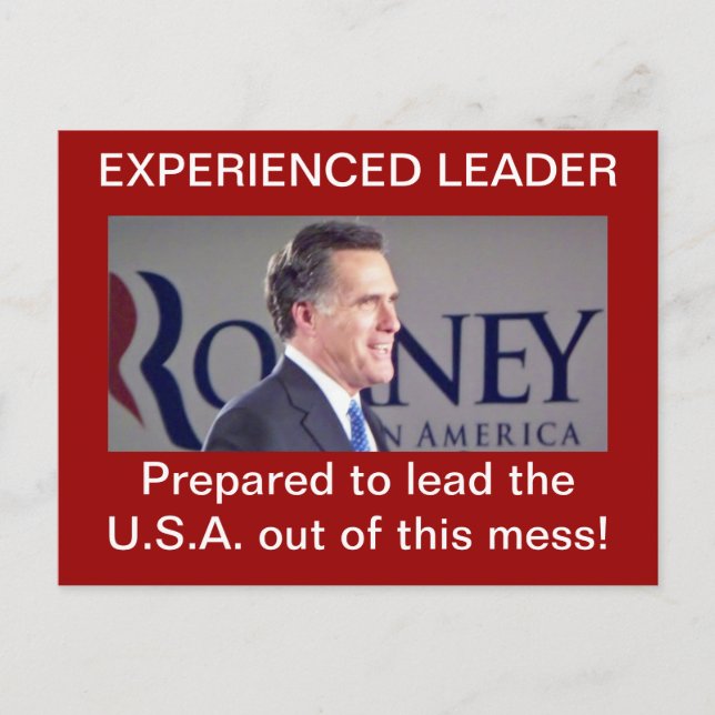 Postal Cartão de Romney (Frente)