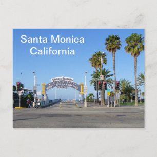 Postal Cartão de Santa Monica!