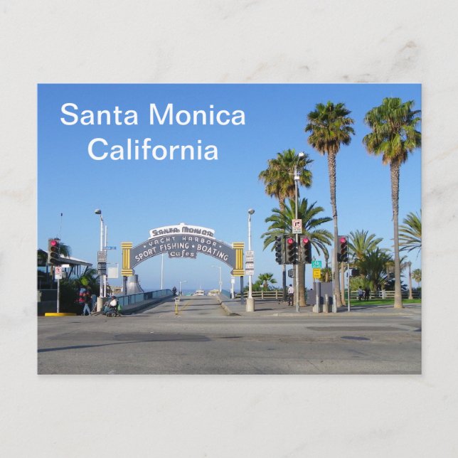 Postal Cartão de Santa Monica! (Frente)
