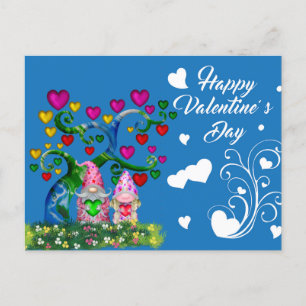 Postal Cartão de São Valentim dos Gnomos