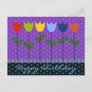 Postal Cartão de saudação de aniversário para todas a