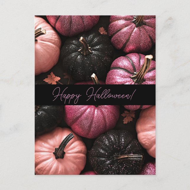 Postal Cartão de Saudação de Halloween para Bompkins (Frente)