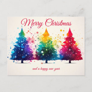 Postal Cartão de Saudação de Natal Festivo e elegante