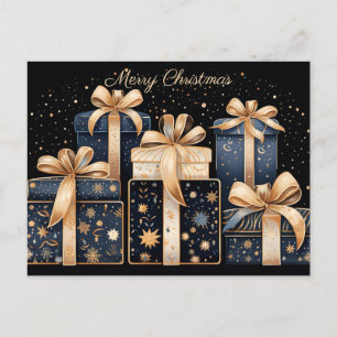 Postal Cartão de Saudação de Natal Festivo e elegante