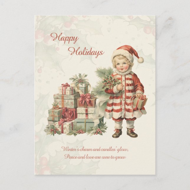Postal Cartão de Saudação de presente de Natal para Garot (Frente)