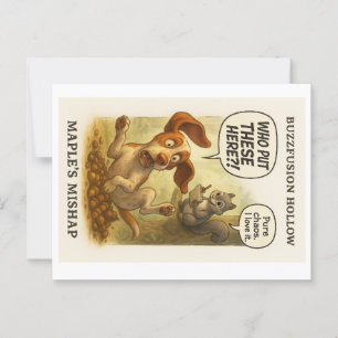 Postal Cartão de Saudação Maldito de Maple Hollow!