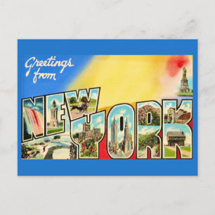 Postal Cartão de Saudações de Nova York