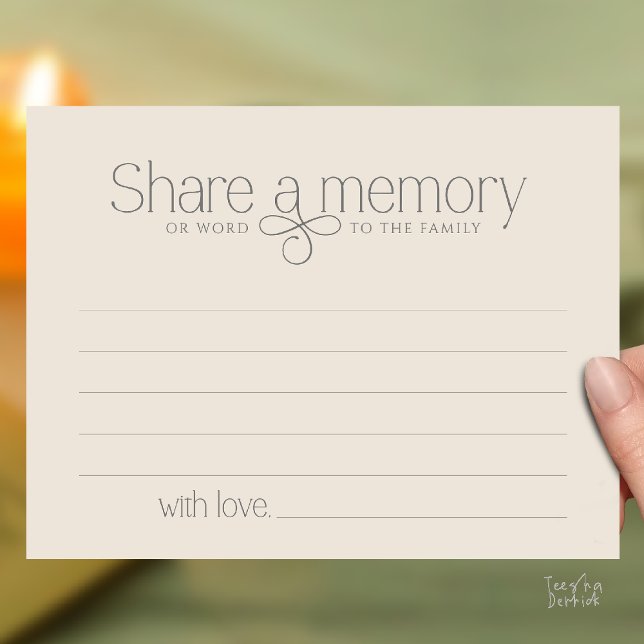 Postal Cartão de simpatia da fada para compartilhar uma m (Funeral Service Share a memory Fairy love Sympathy Card or word to the family in Cream Grey)