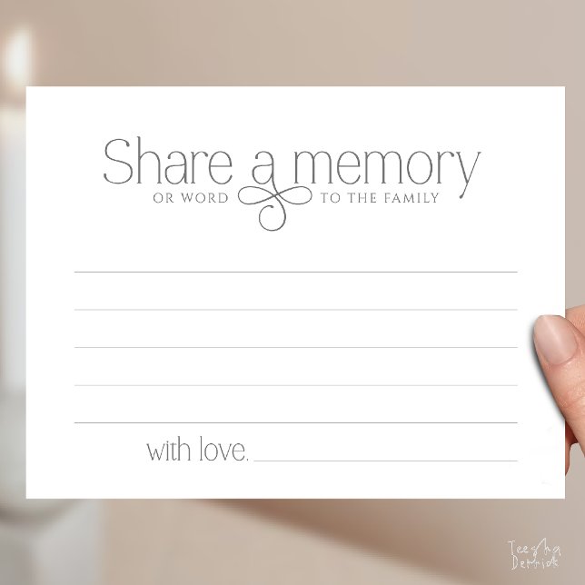 Postal Cartão de simpatia de fada para compartilhar uma m (Funeral Service Share a memory Fairy love Sympathy Card or word to the family in Dark Grey)