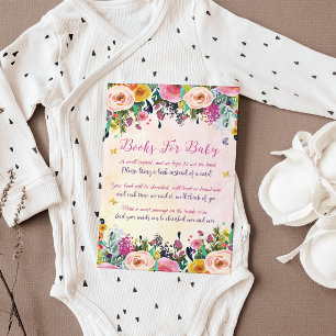 Postal Cartão de Solicitação de Livro Floral Whimsical