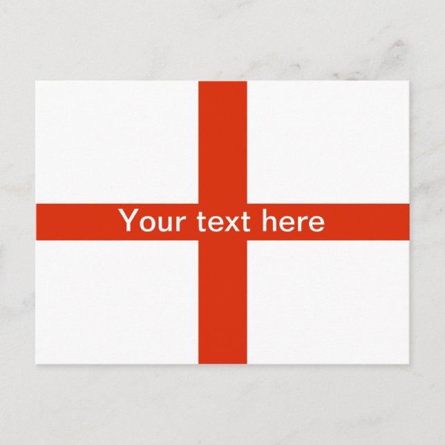Postal Cartão de St George (personalize seu texto) (Frente)