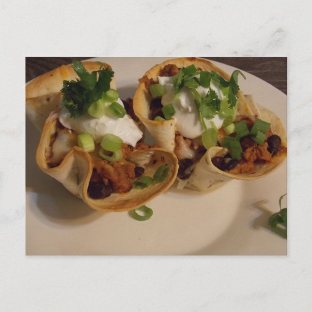 Postal Cartão de taaco Salad (Frente)