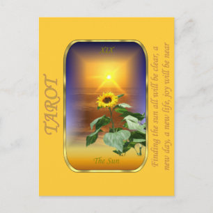 Postal Cartão de Tarô - O Sol