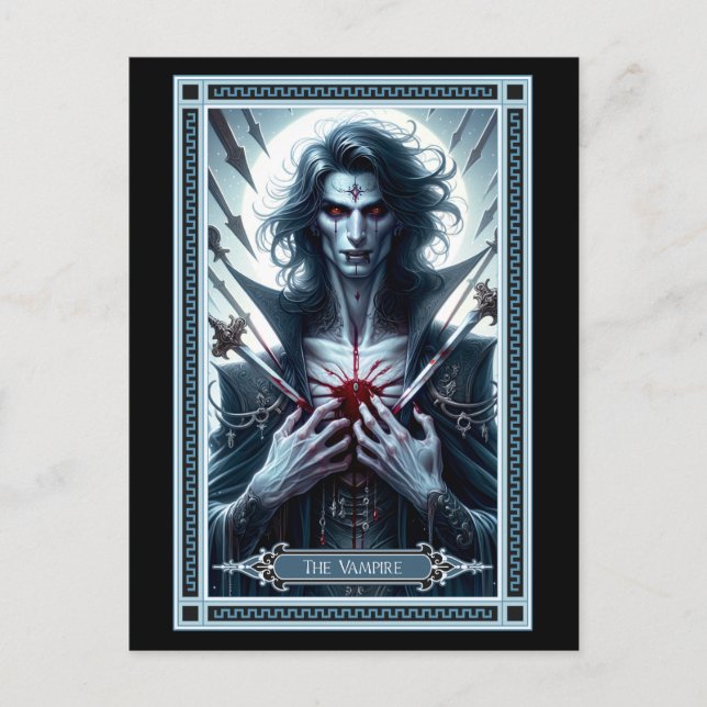 Postal Cartão de Tarô Vampiro (Frente)