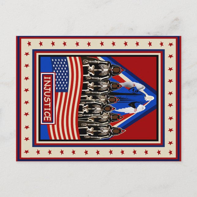 Postal Cartão de Tarot - INJUSTIÇA - Carta (Frente)