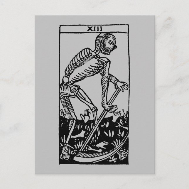 Postal Cartão de Tarot: Morte (Frente)