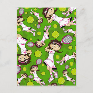 Postal Cartão de Tênis bonitinho