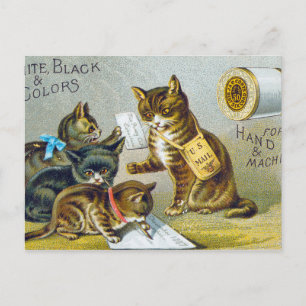 Postal Cartão de troca de thread, 1880