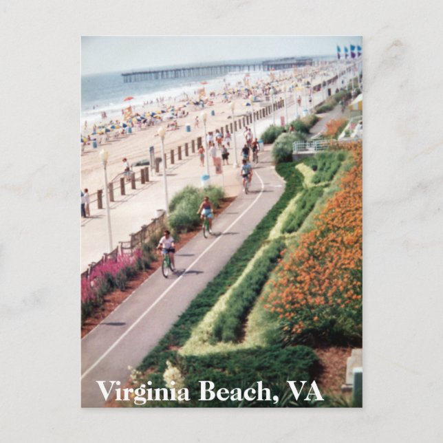 Postal Cartão de Virginia Beach Virgínia desde 1992 (Frente)